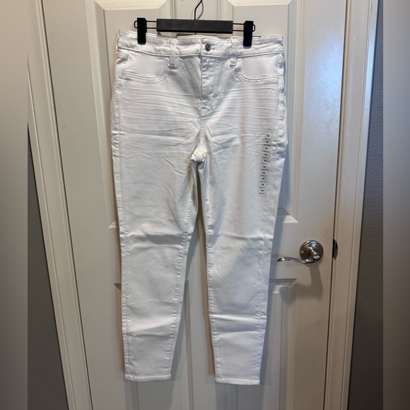 American Eagle High Rise Women's White Jeggings - Picture 1 of 6